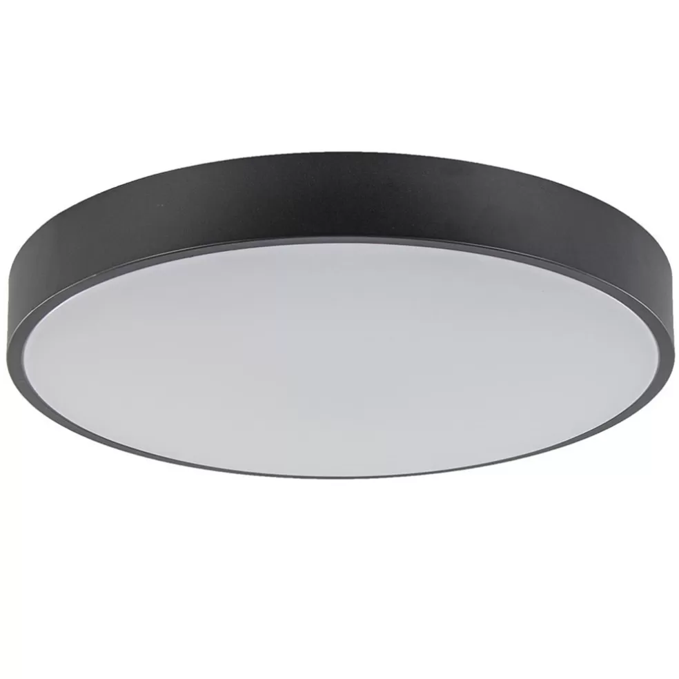 Clearance Straluma Ronde plafondlamp zwart inclusief LED en remote