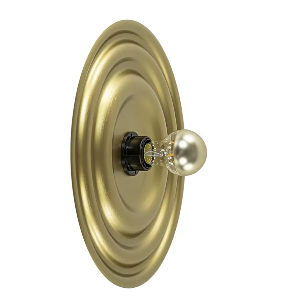 Clearance Straluma Ronde wand/plafondlamp gouden schaal