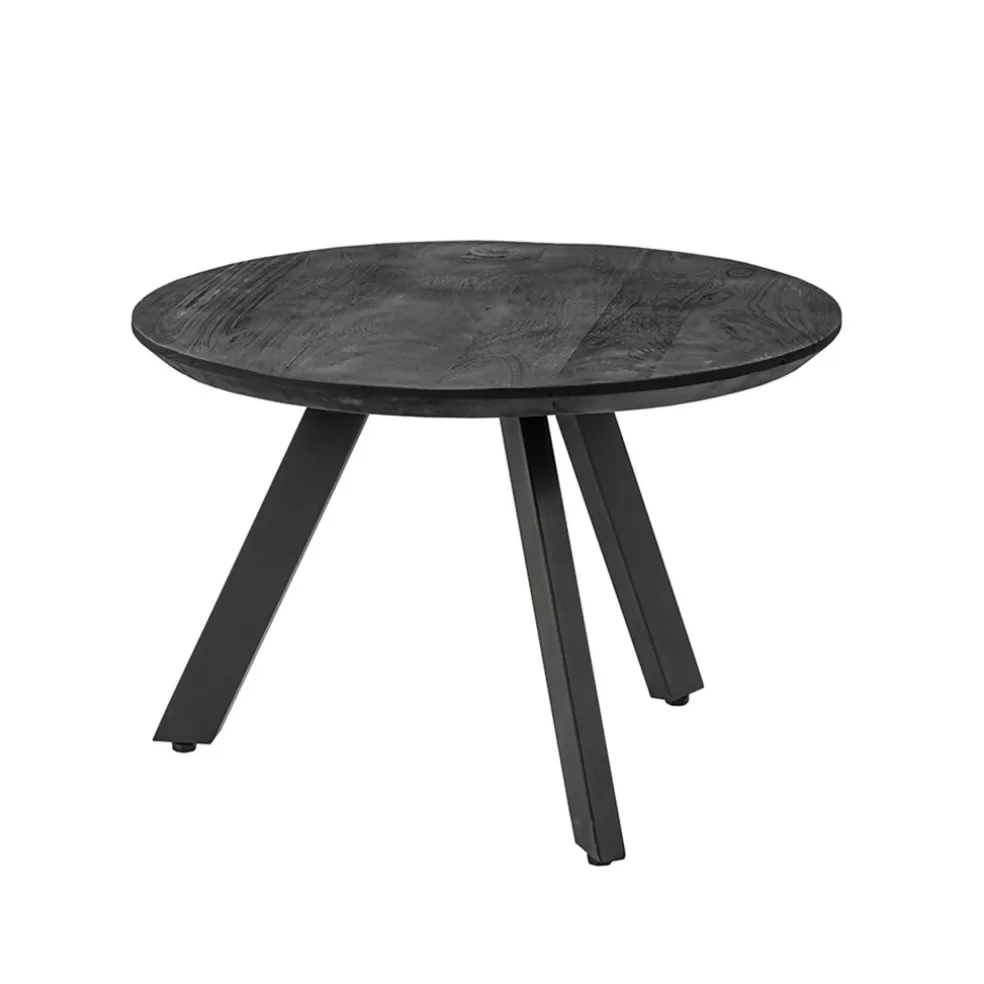 Clearance Straluma Salontafel rond hout zwart 60 cm