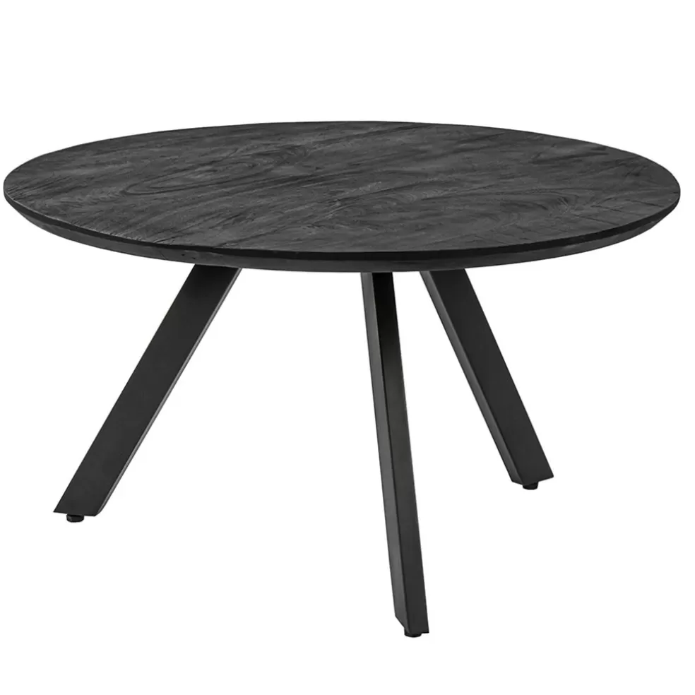 Cheap Straluma Salontafel rond hout zwart 80 cm