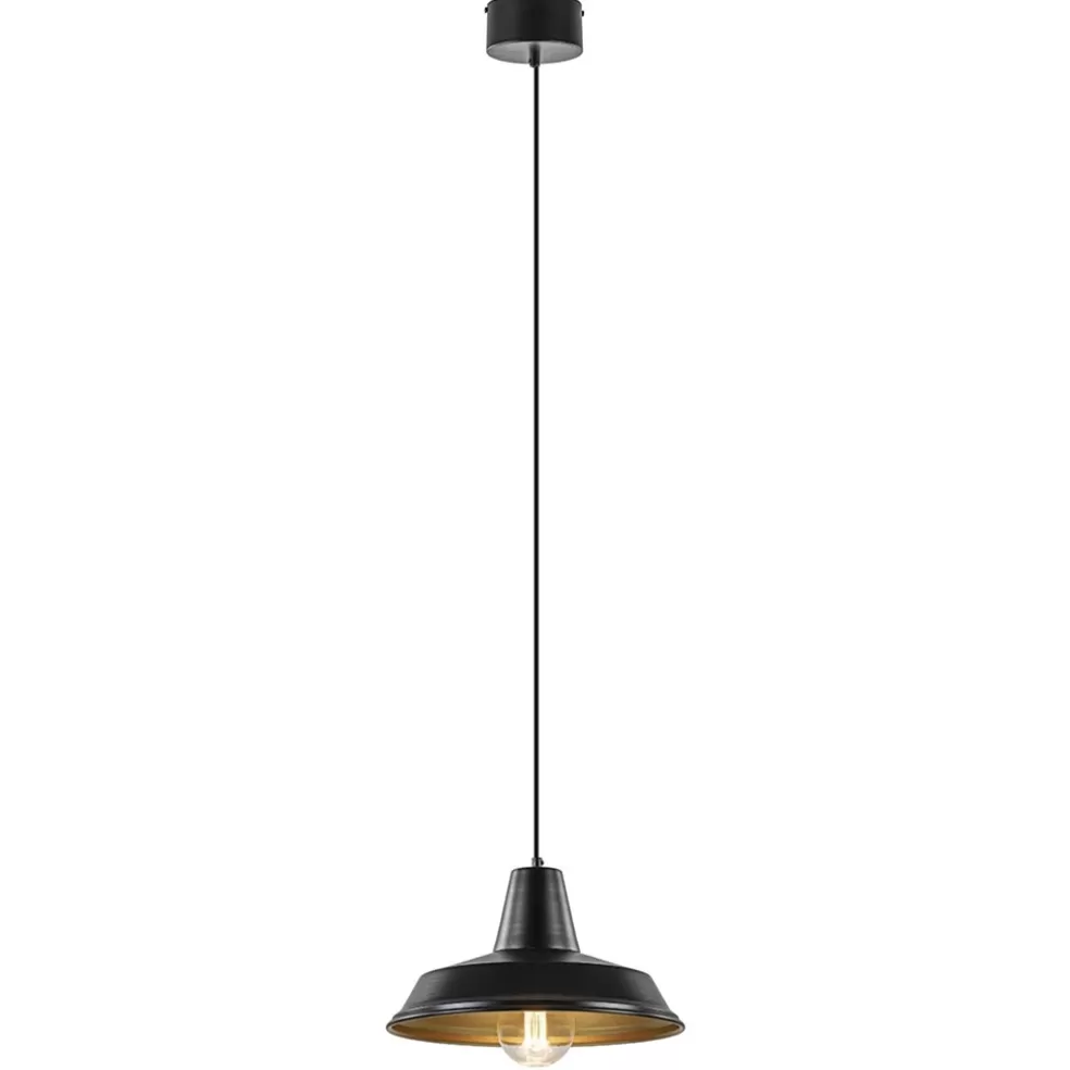 Clearance Straluma Scandinavische hanglamp zwart met goud 36 cm