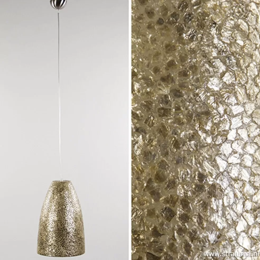 Outlet Straluma Schelpen hanglamp goud rond