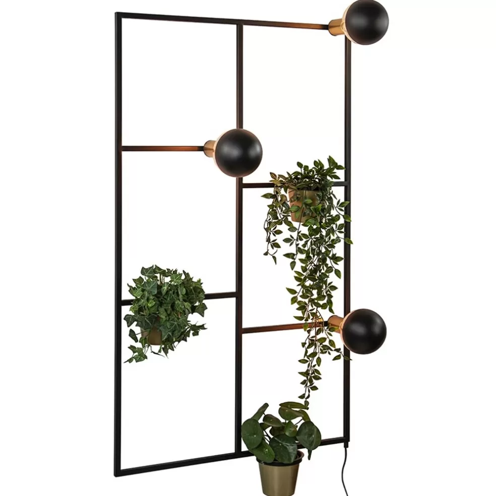 Shop Straluma Sfeervolle wandlamp frame zwart/goud