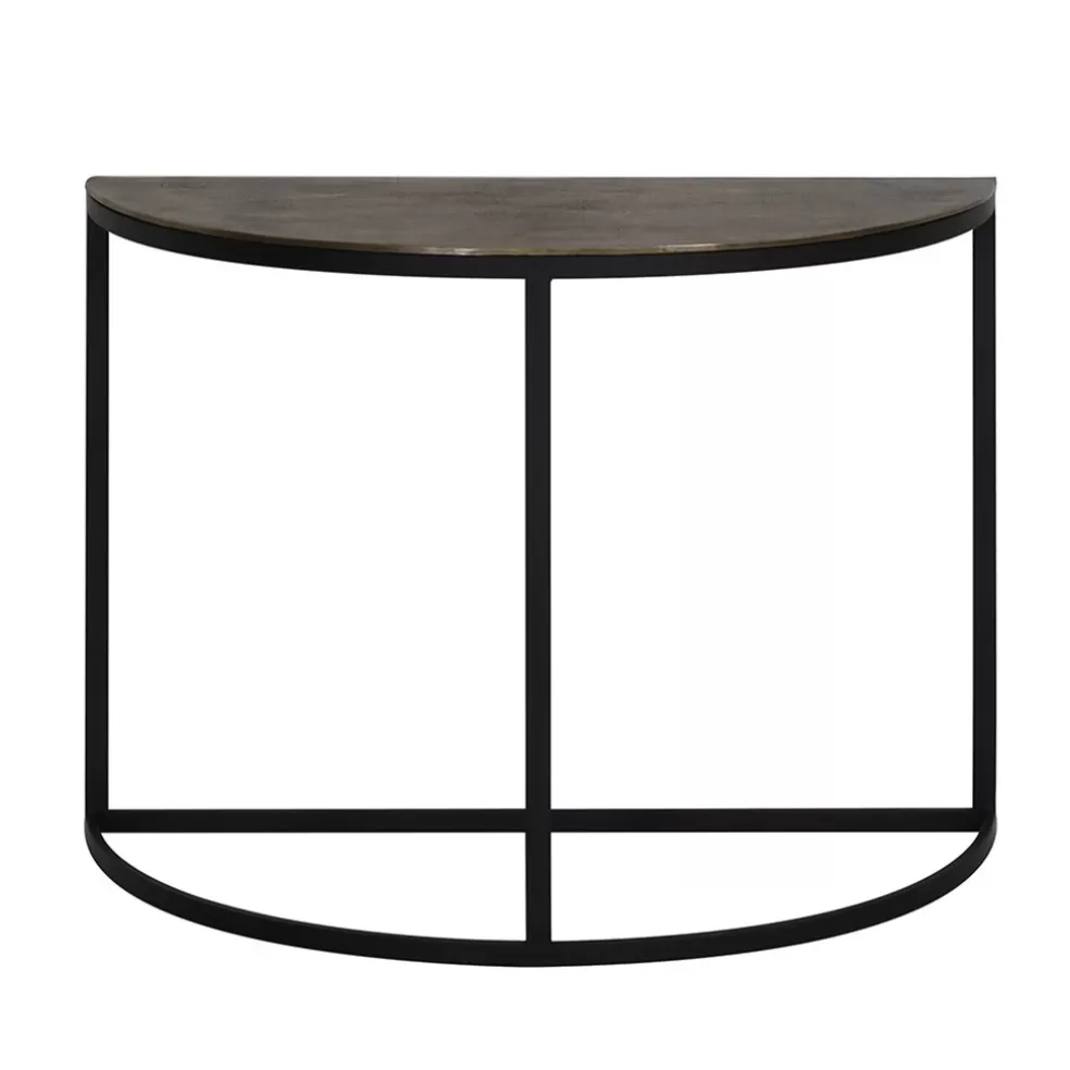 Online Straluma Sidetable Peto antiek brons met zwart 100x42x76 cm