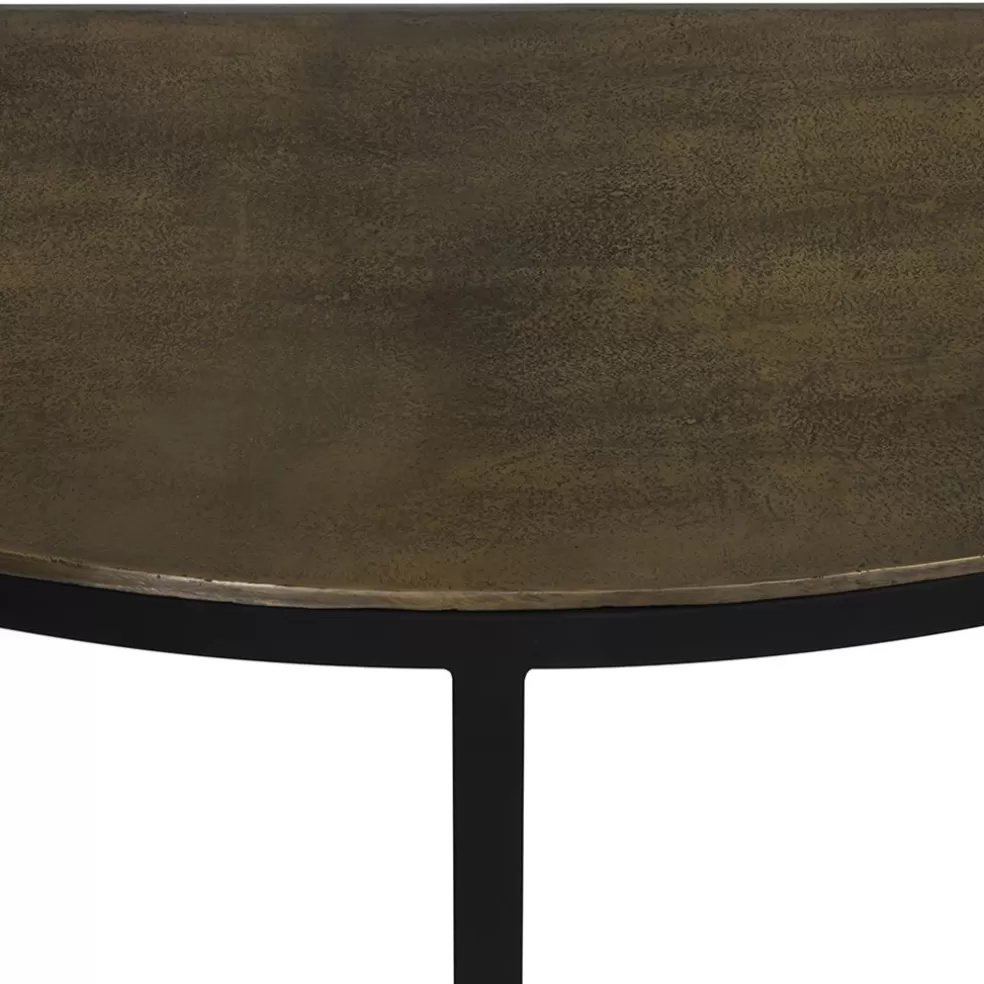 Online Straluma Sidetable Peto antiek brons met zwart 100x42x76 cm