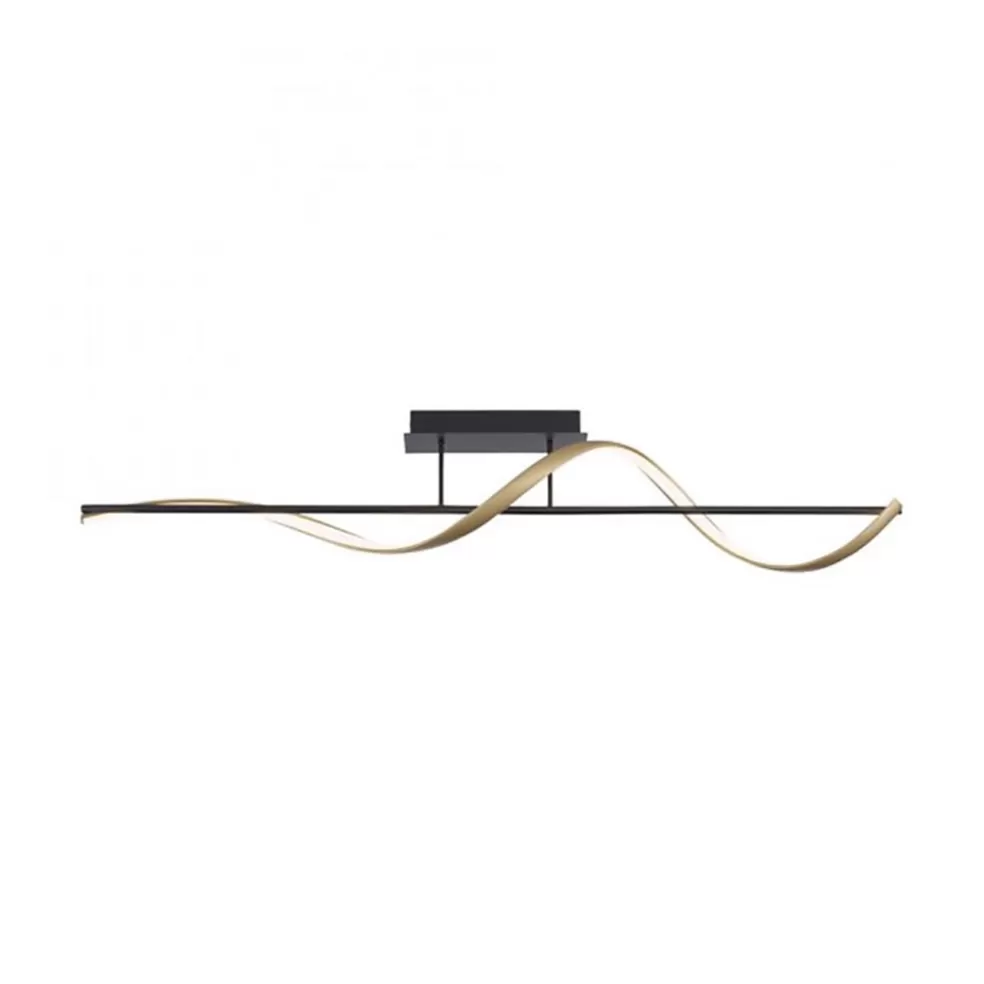 Fashion Straluma Smart plafondlamp spiraal antraciet/goud