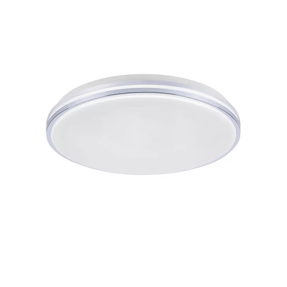 Online Straluma Smart plafondlamp wit met chroom IP44