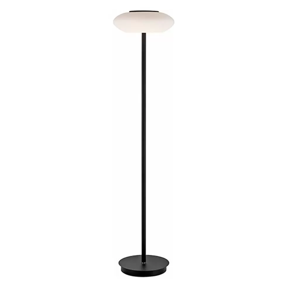 Cheap Straluma Smart vloerlamp zwart met wit glas dimbaar