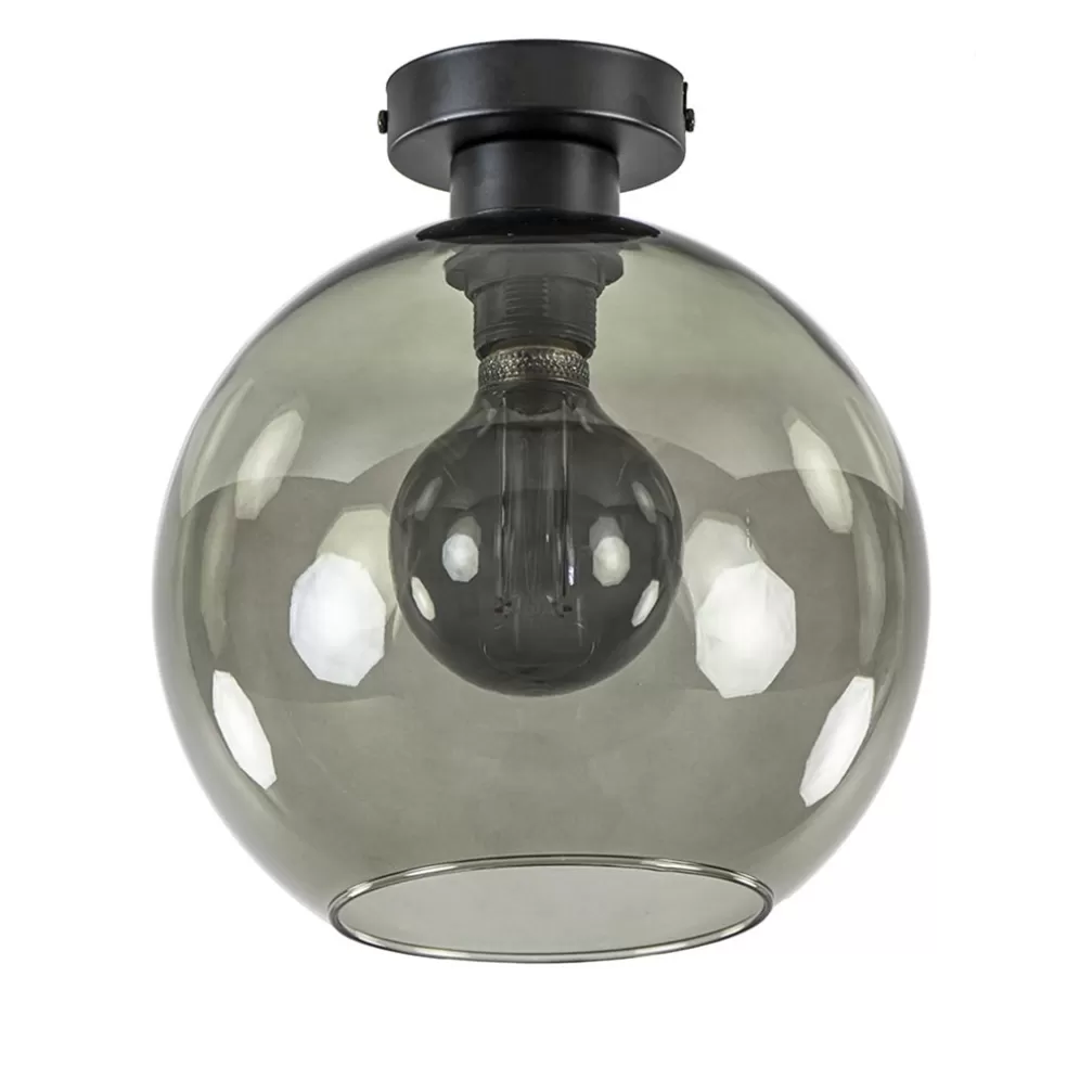 Discount Straluma Smoke glazen plafondlamp globe 25 cm