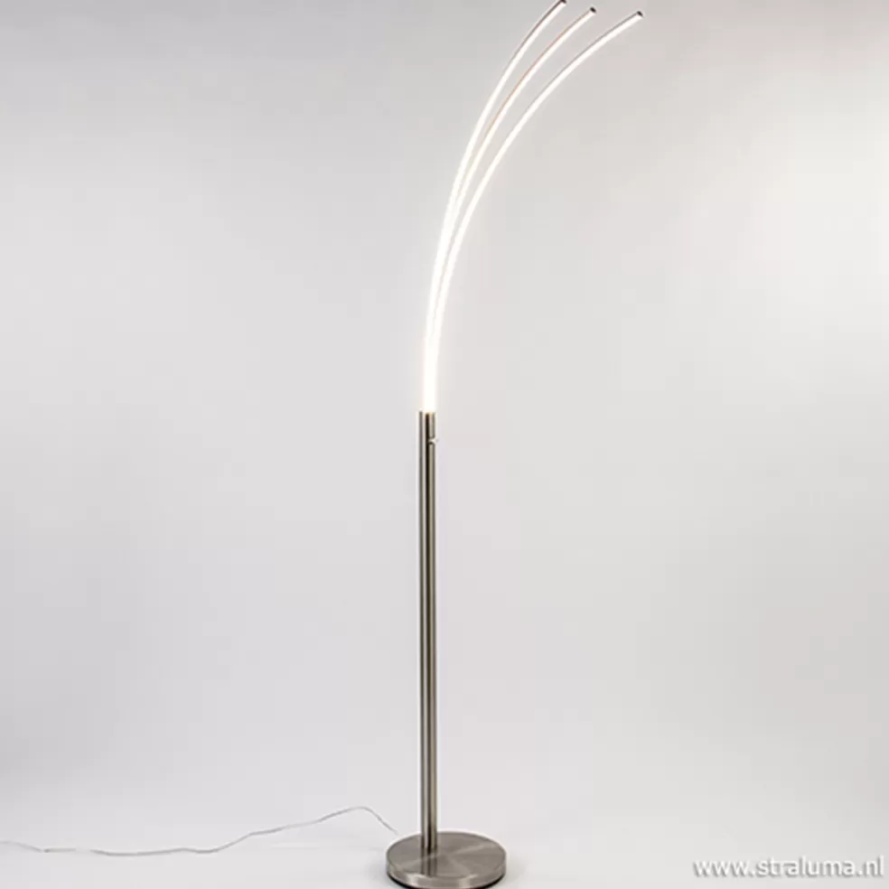 New Straluma Staal boog vloerlamp LED dimbaar