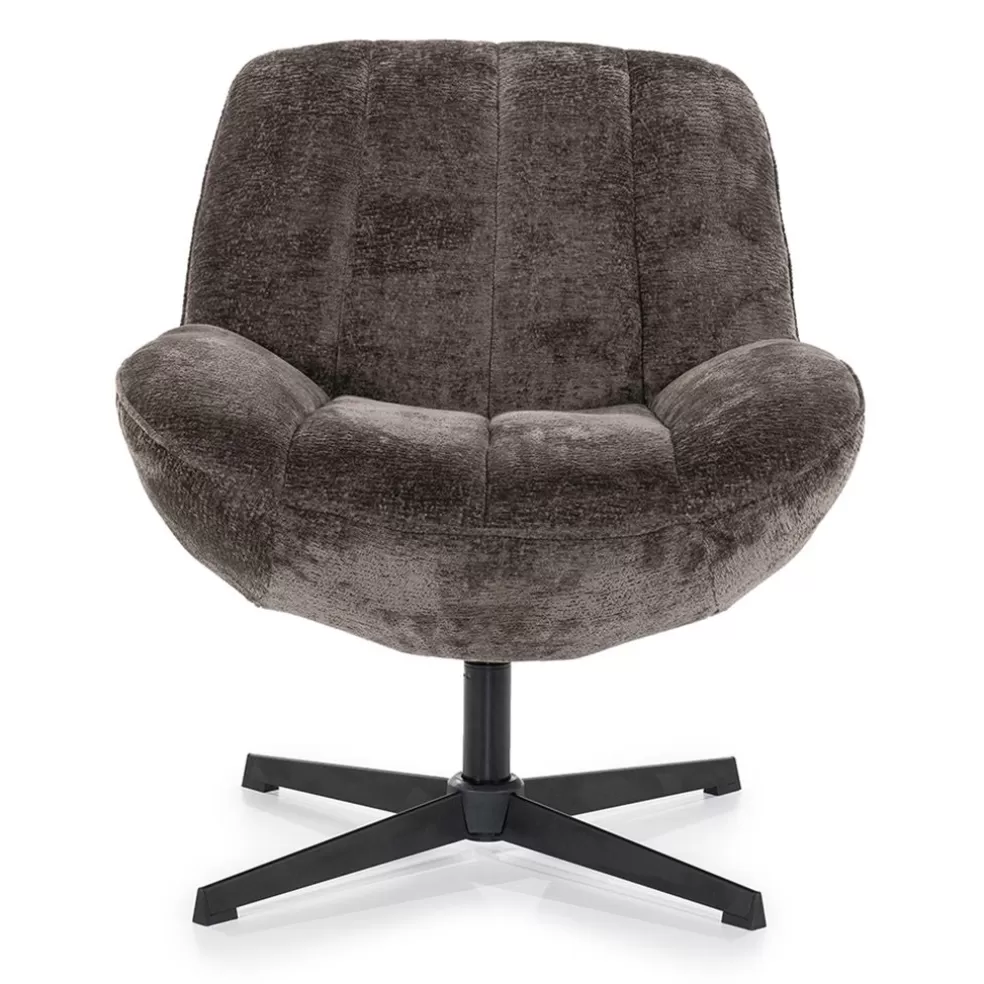 Cheap Straluma Stoffen fauteuil Derby bruin draaibaar