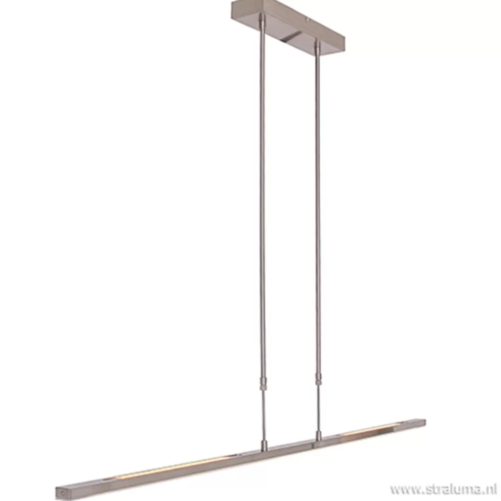 Sale Straluma Strakke hanglamp LED staal incl. dimmer