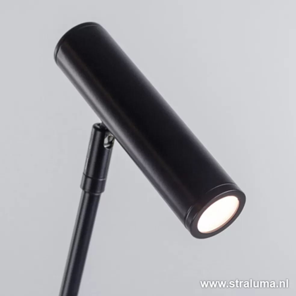 Sale Straluma Strakke zwarte design vloerlamp LED