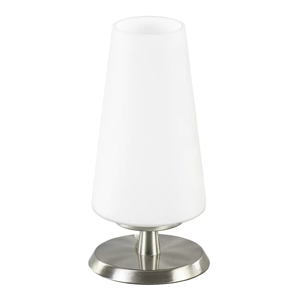 Best Straluma Tafellamp nikkel/glas met touchdimmer