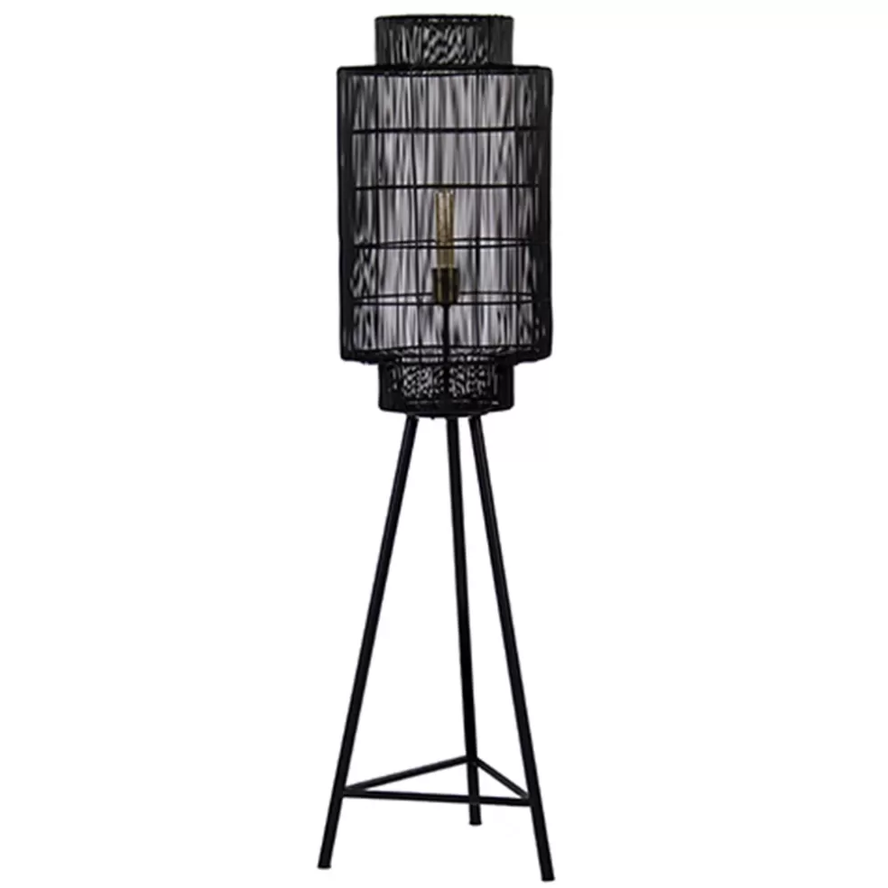 Fashion Straluma Trendy draad-vloerlamp Gruaro zwart