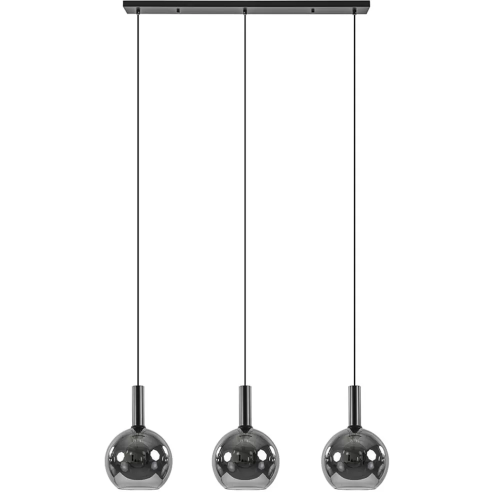 Shop Straluma Trendy hanglamp met smoke/titanium glazen bollen