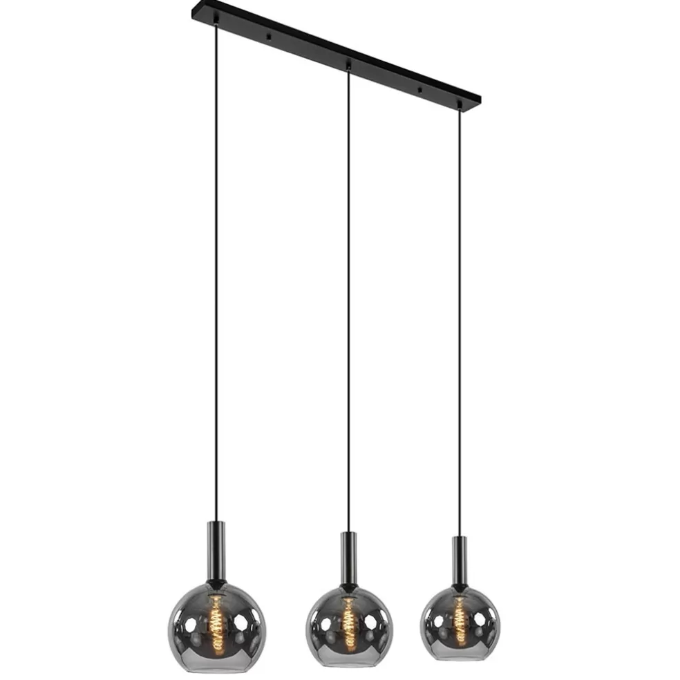 Shop Straluma Trendy hanglamp met smoke/titanium glazen bollen