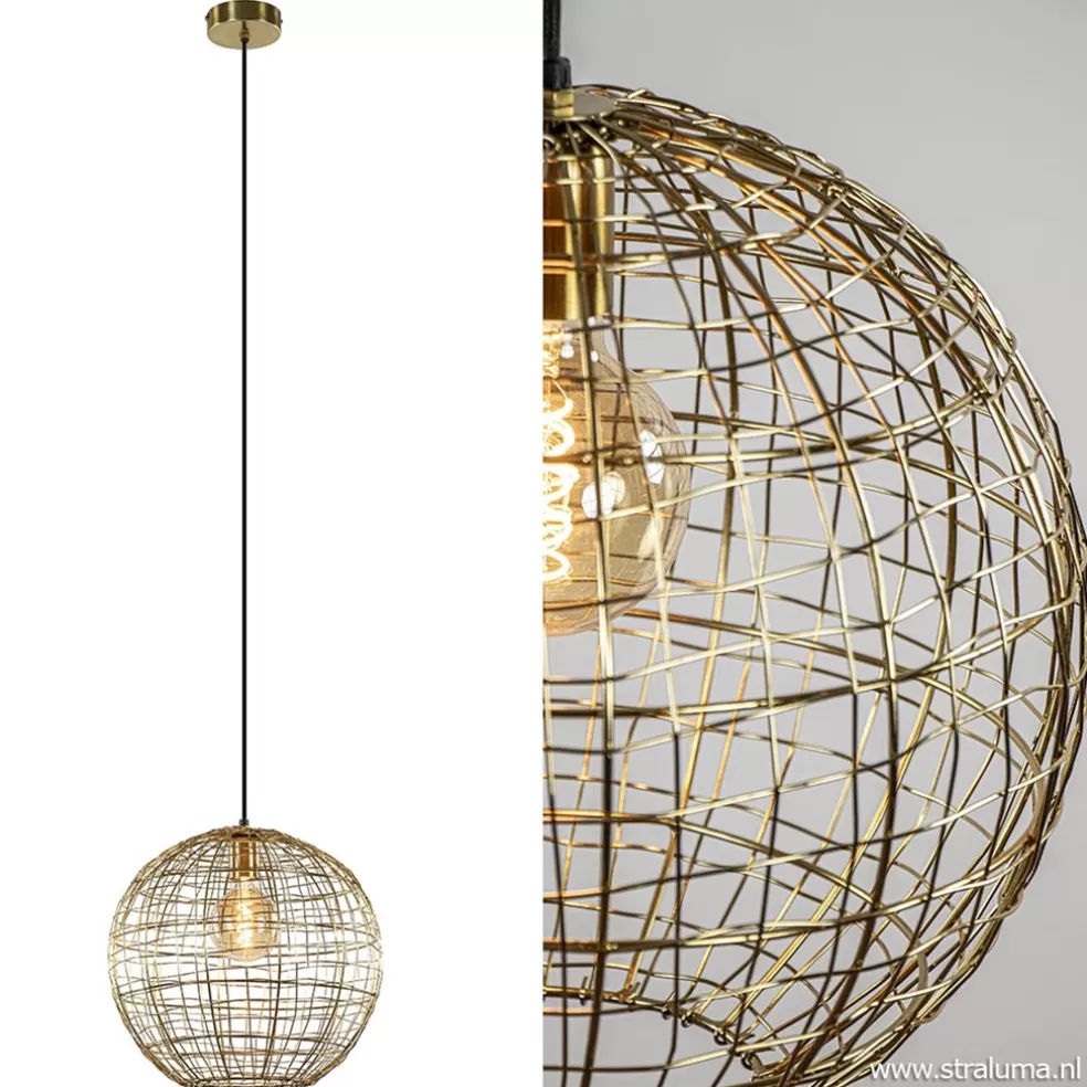 Hot Straluma Trendy hanglamp Mirana goud L&L