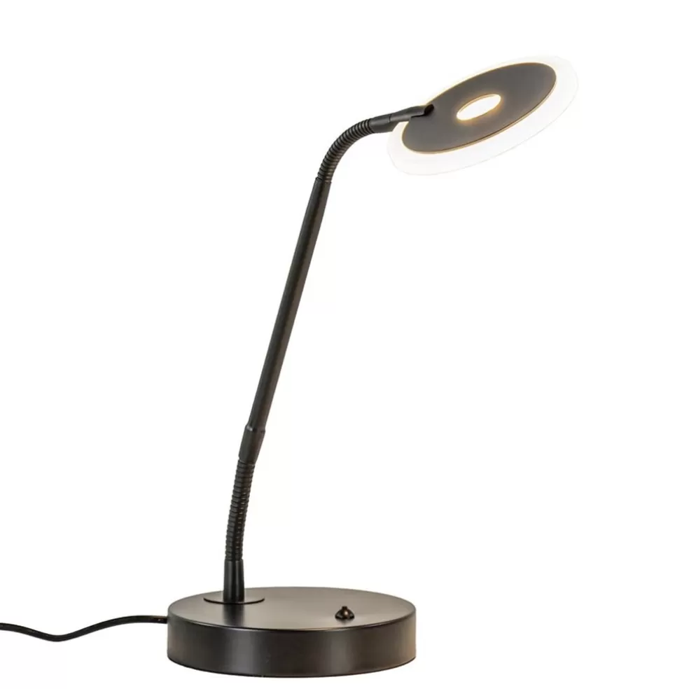 Outlet Straluma Verstelbare LED tafel/bureaulamp mat zwart dimbaar