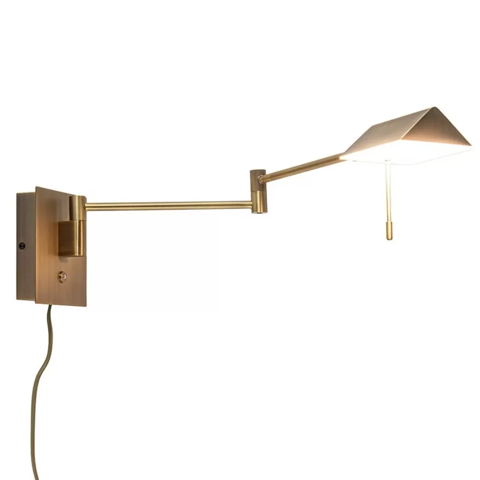 Fashion Straluma Verstelbare wandlamp brons inclusief LED dim to warm