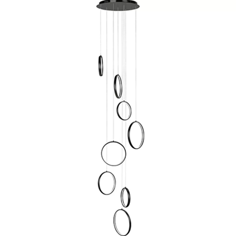 Best Straluma Vide hanglamp 8-L ringen zwart