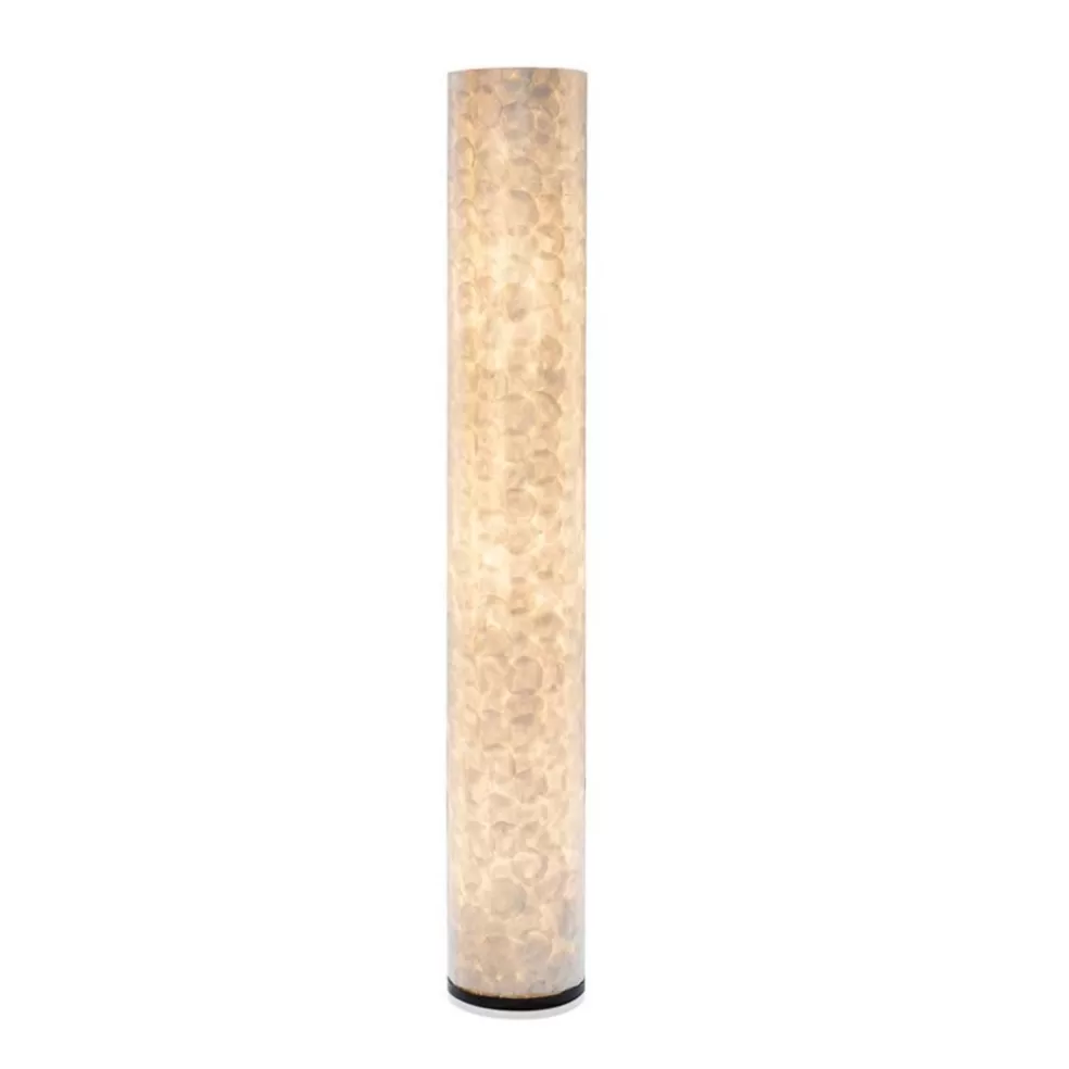 Best Straluma Vloerlamp 150 cm cilinder creme schelpen