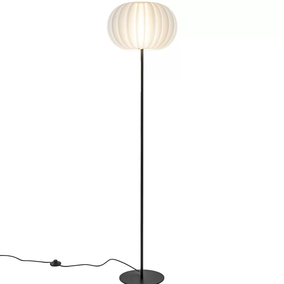 Discount Straluma Vloerlamp Arena zwart/kap wit