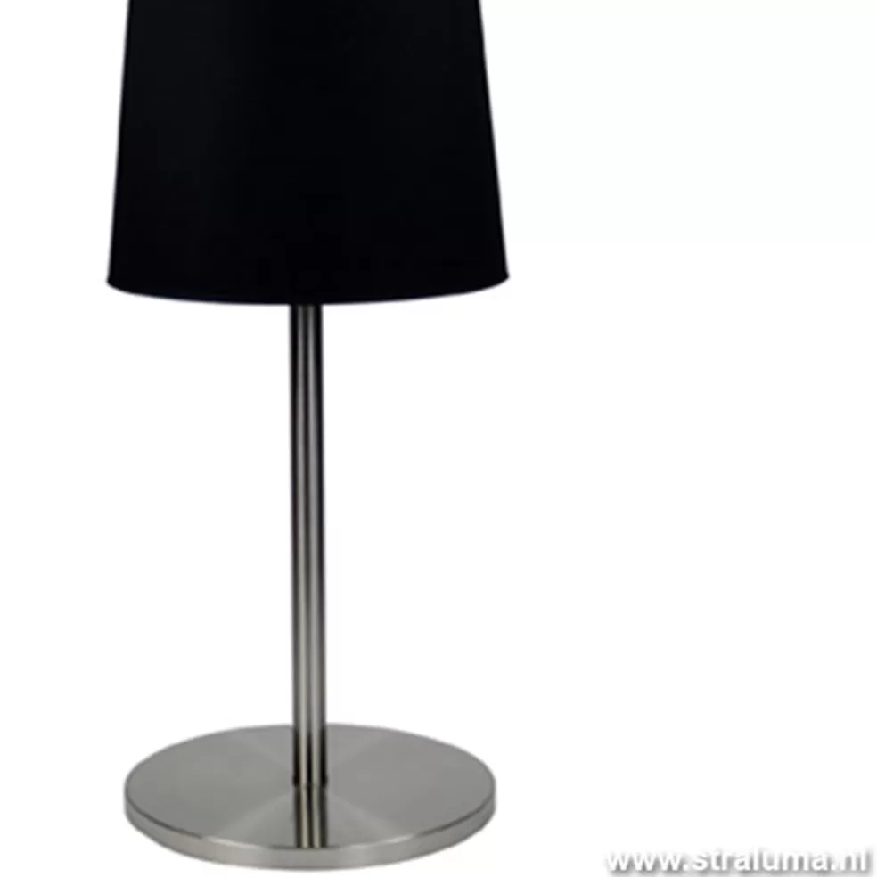 Flash Sale Straluma vloerlamp Big kap stof zwart woonkamer