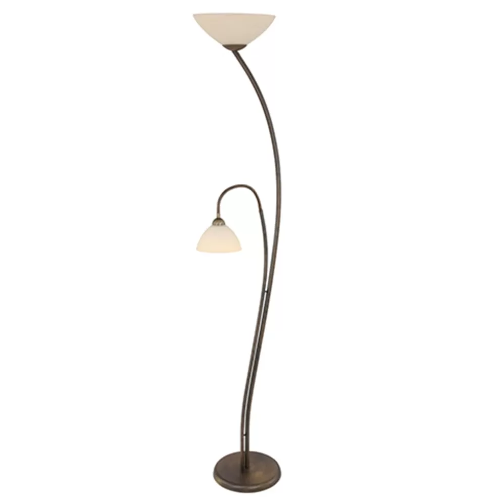 Online Straluma Vloerlamp Capri brons/Glas