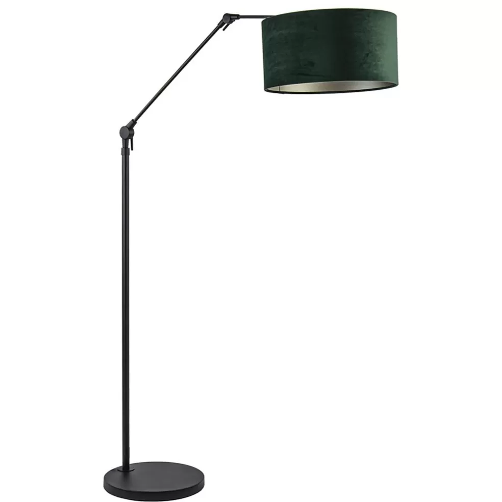 Discount Straluma Vloerlamp Prestige Chic zwart/kap groen