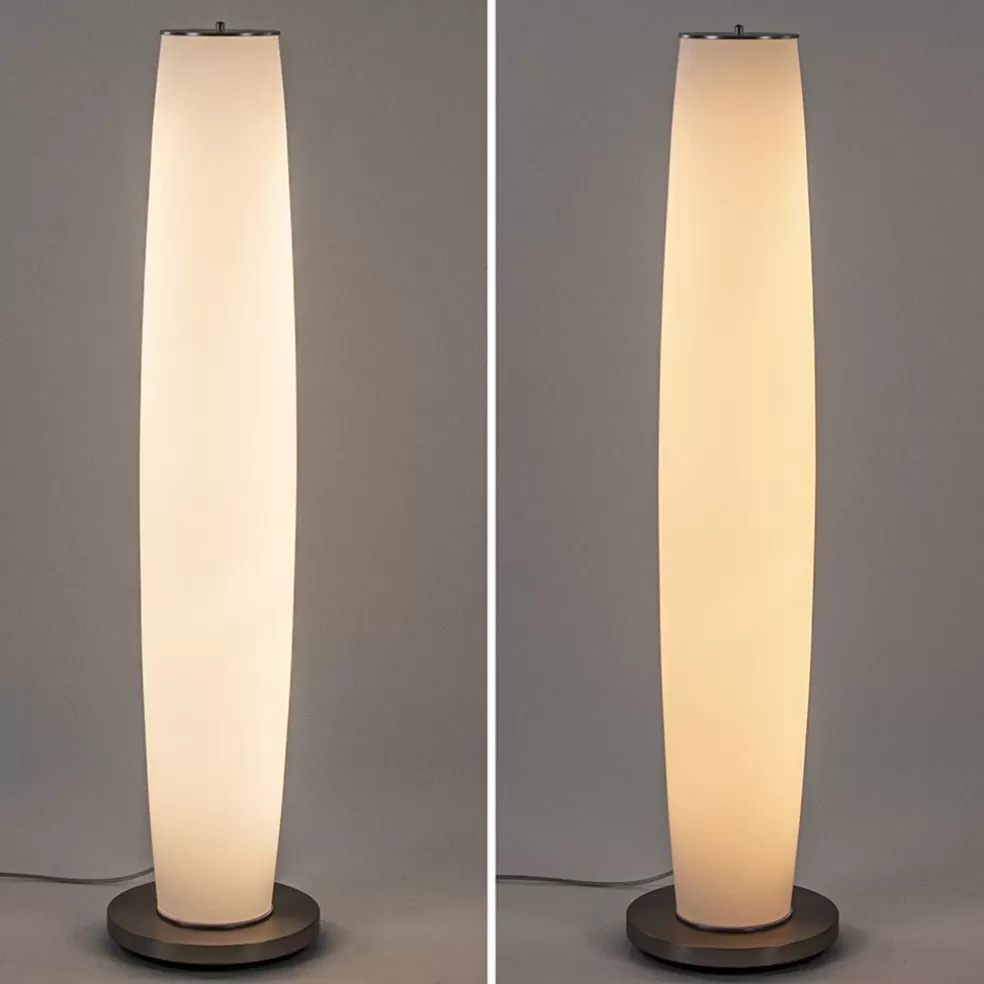 Online Straluma Vloerlamp Terra nikkel/wit glas dtw