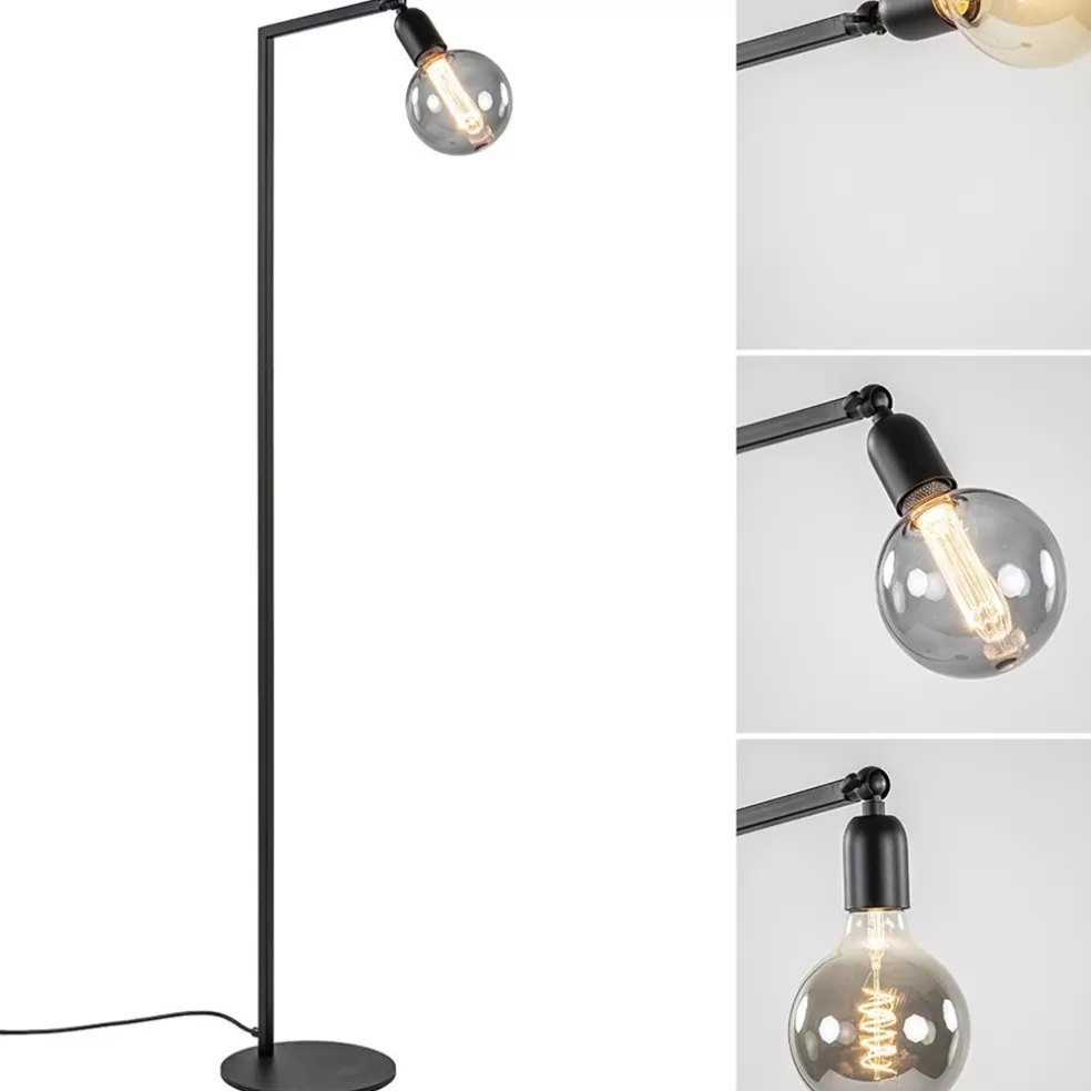 Shop Straluma Vloerlamp Tube zwart basic met verstelbare pendel