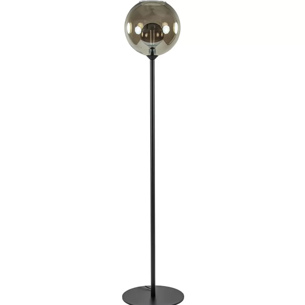 Clearance Straluma Vloerlamp zwart + smoke glas