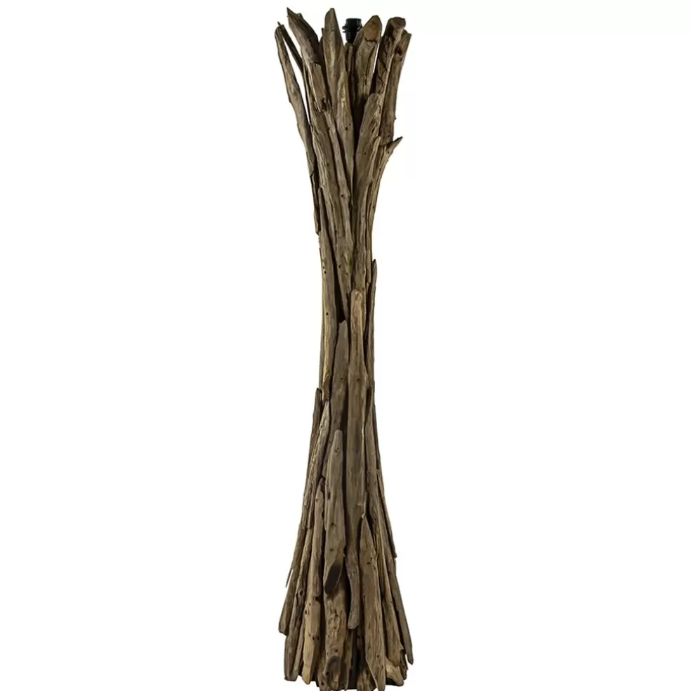 Discount Straluma Vloerlamp/lampvoet Margret hout naturel excl kap