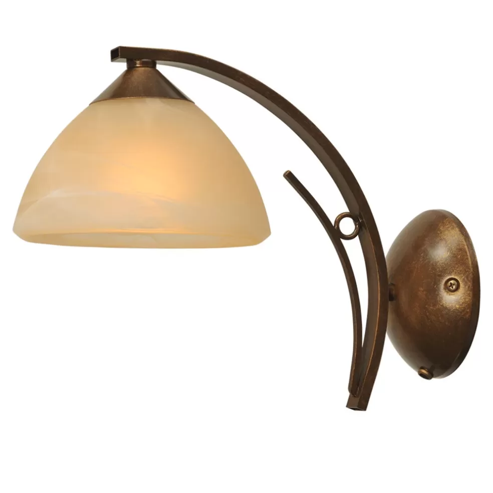 Outlet Straluma Wandlamp Bolzano smeedijzer brons