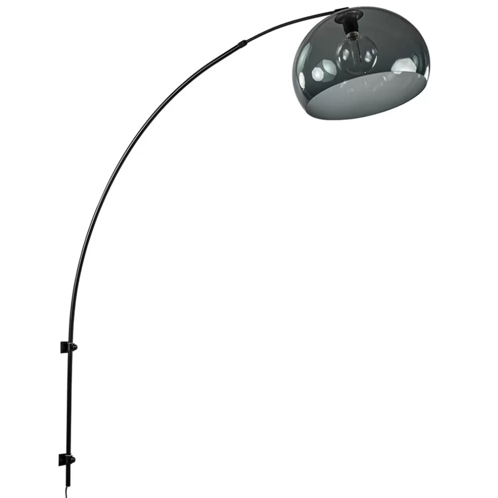 Hot Straluma Wandlamp boog met smoke plexibol kap