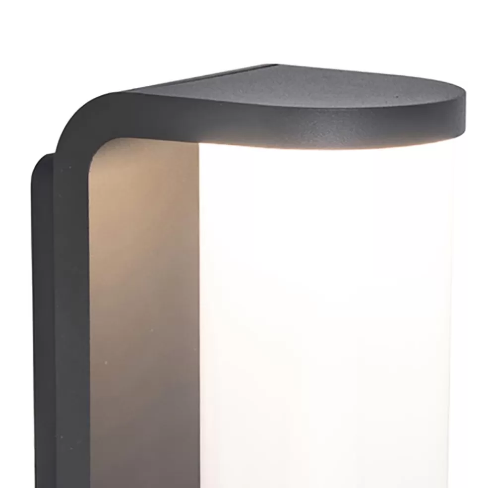 Clearance Straluma Wandlamp cilinder buiten grijs IP44 inclusief LED