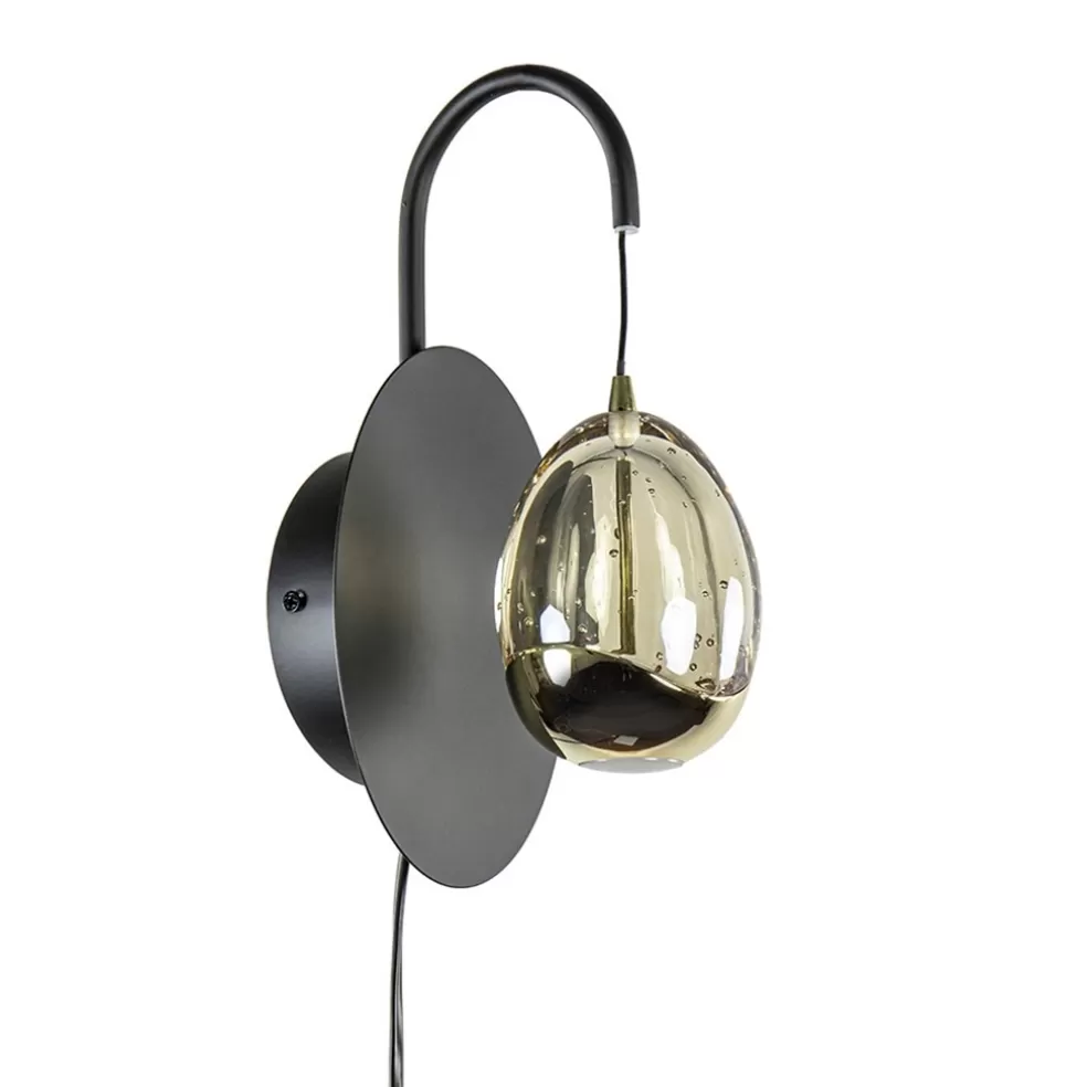 Clearance Straluma Wandlamp Golden Egg zwart/goud