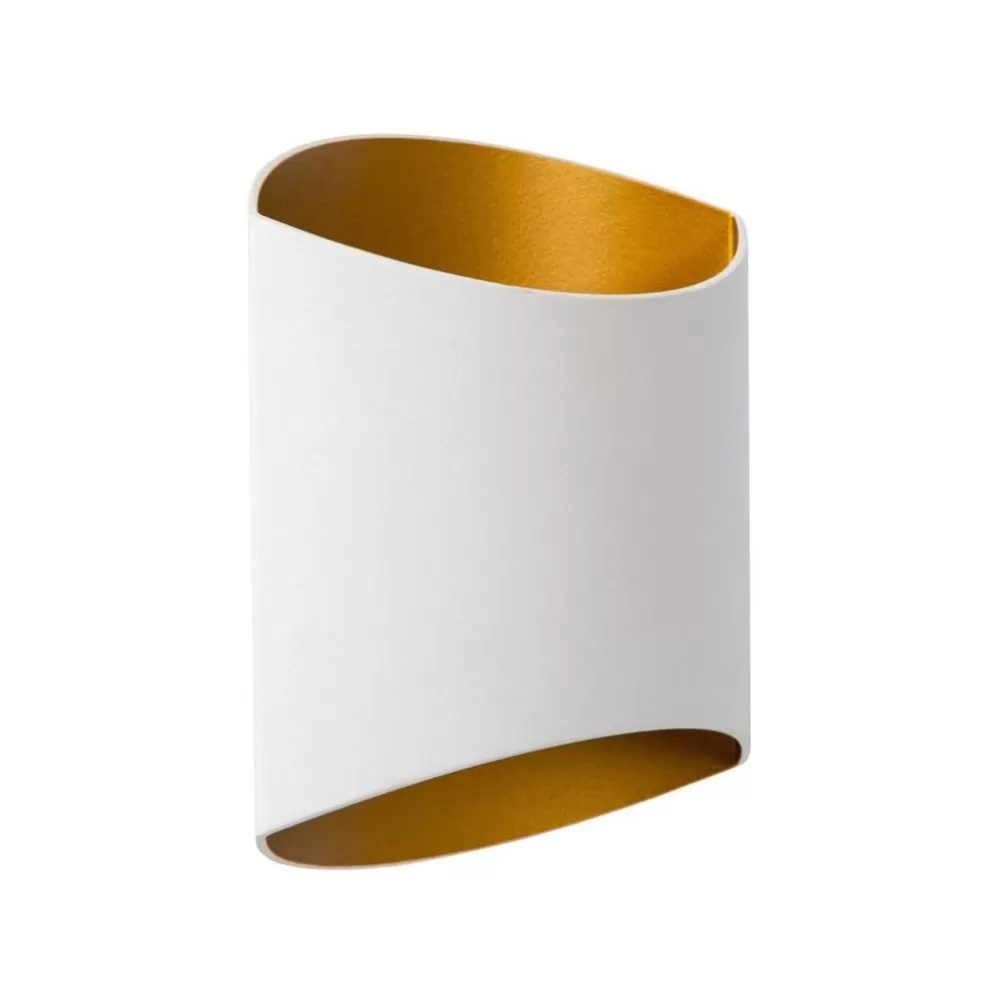 Clearance Straluma Wandlamp up+down wit met goud G9