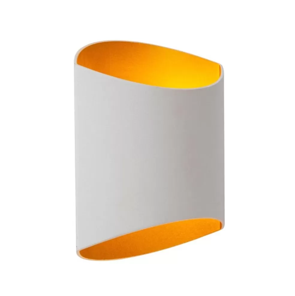 Clearance Straluma Wandlamp up+down wit met goud G9