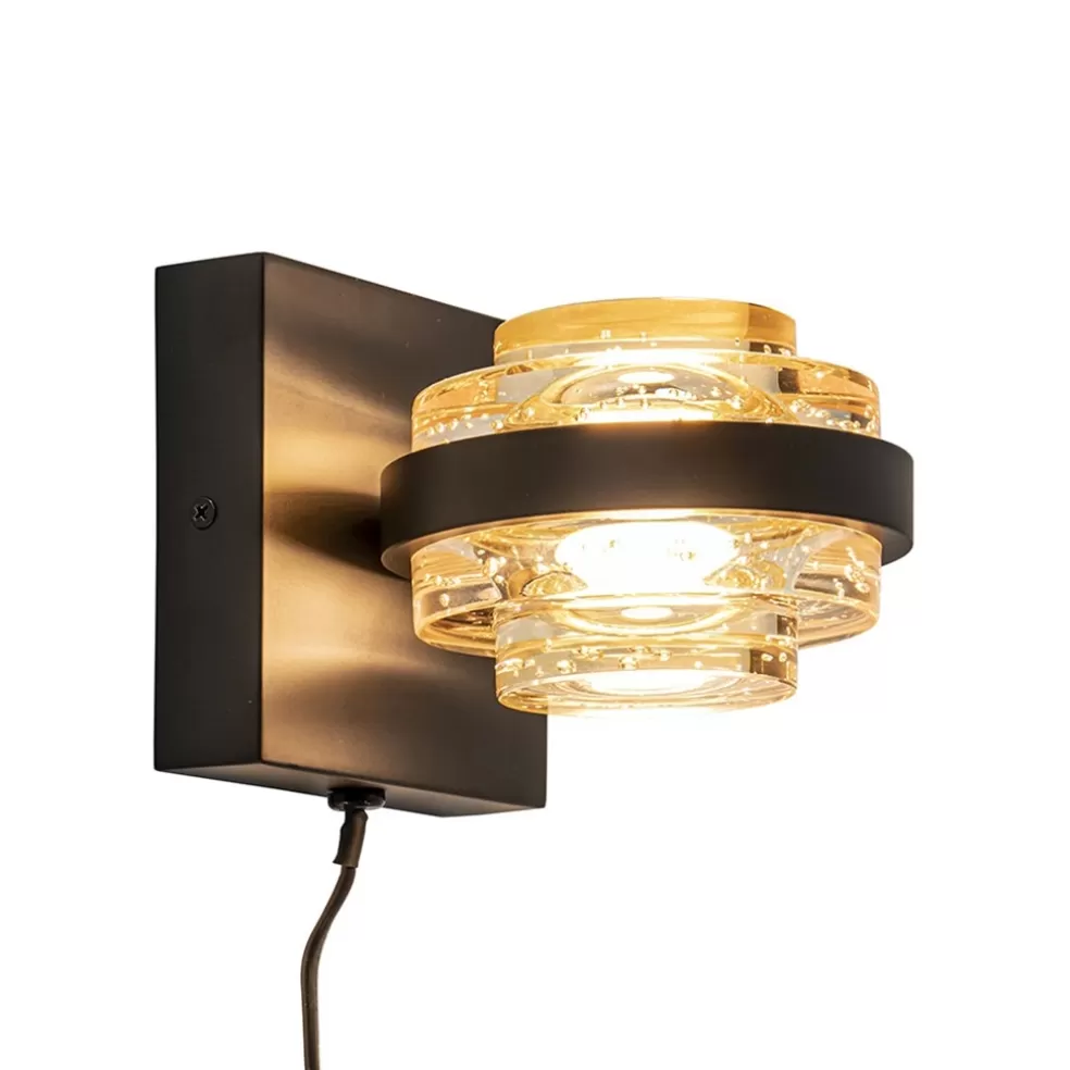 Hot Straluma Wandlamp zwart/amber