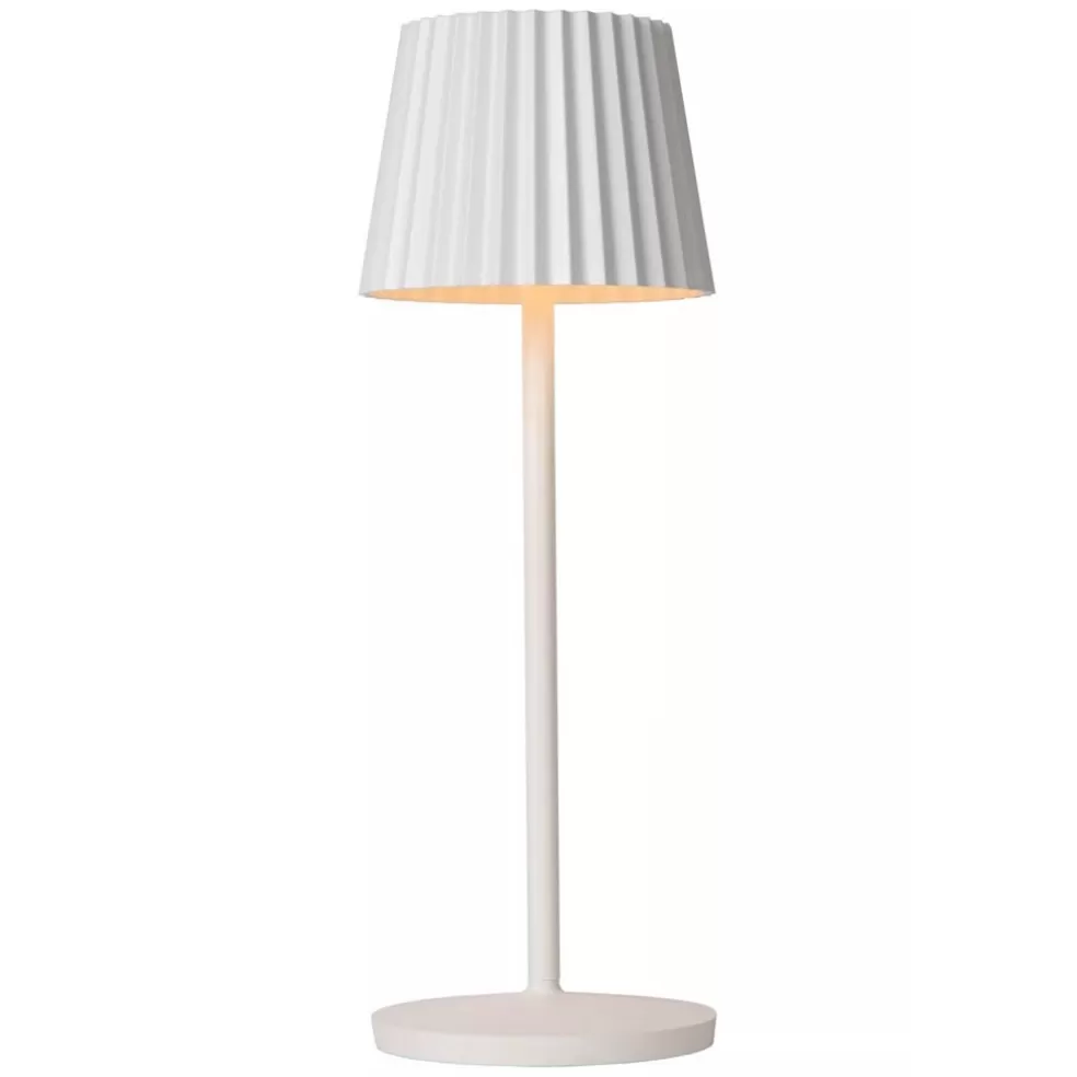 Fashion Straluma Witte tafellamp oplaadbaar inclusief dimbaar LED IP54