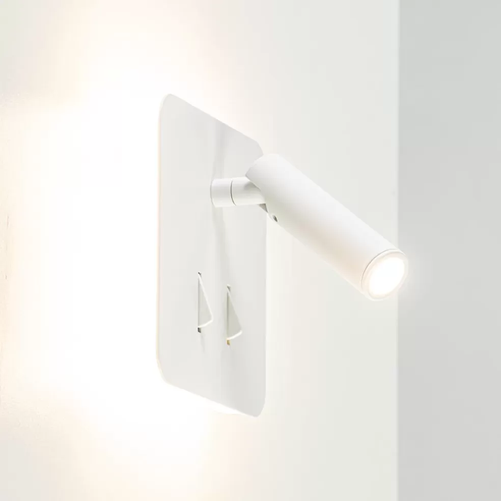 Clearance Straluma Witte wandlamp vierkant inclusief LED en spot