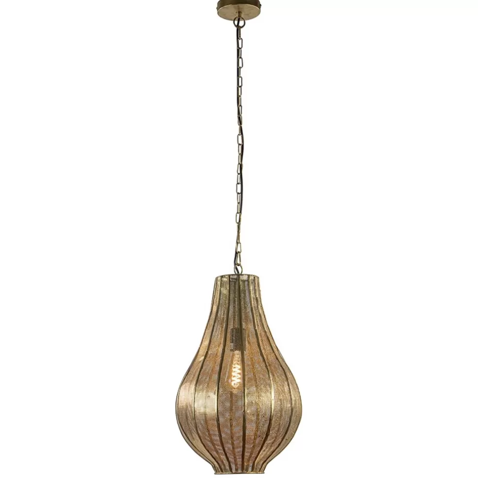 Best Sale Straluma XL Light & Living druppel hanglamp goud oosters Micha