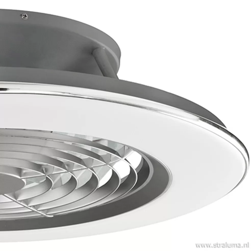 Cheap Straluma Zilveren ventilator met LED en bluetooth