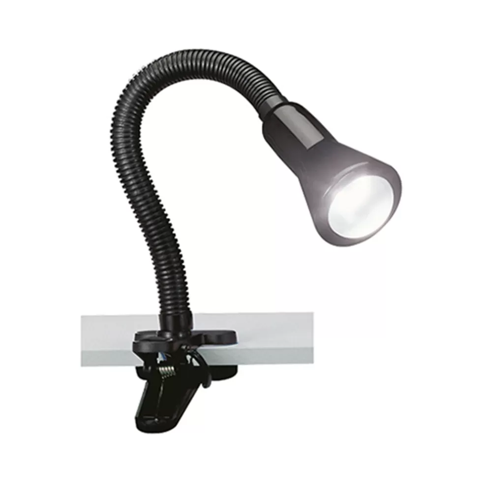 Discount Straluma Zwarte klemlamp/leeslamp voor bureau