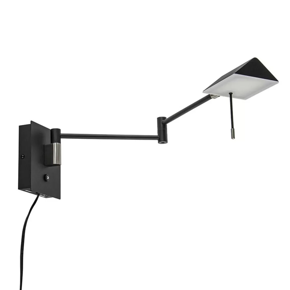 Hot Straluma Zwarte wandlamp inclusief dimbaar LED en verstelbare arm